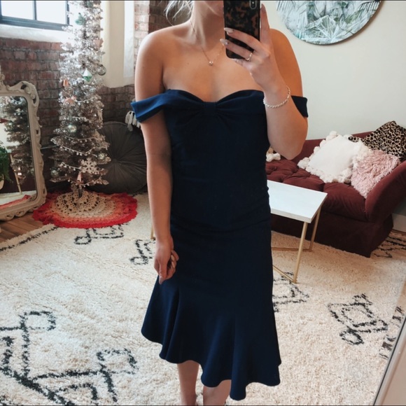 Gal Meets Glam Dresses & Skirts - Gal Meets Glam Brides Maid Gala Gown Navy Formal